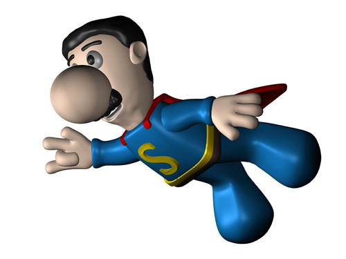 Supergómez volando