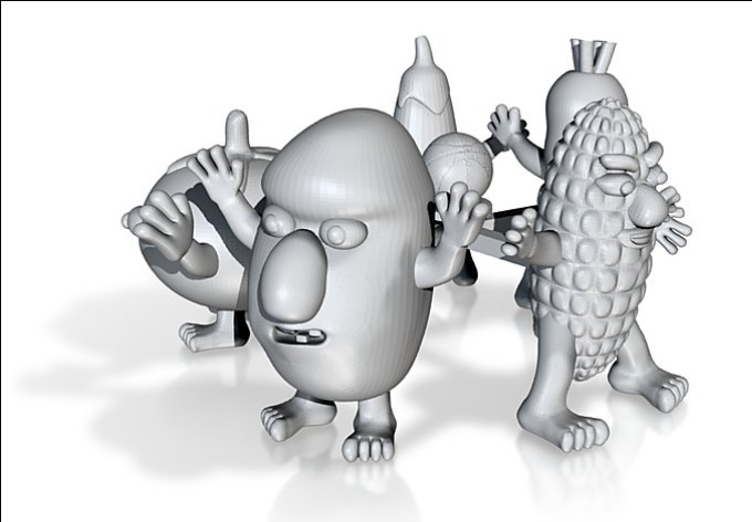 Equipo Botanicals en matri para impresión en 3D